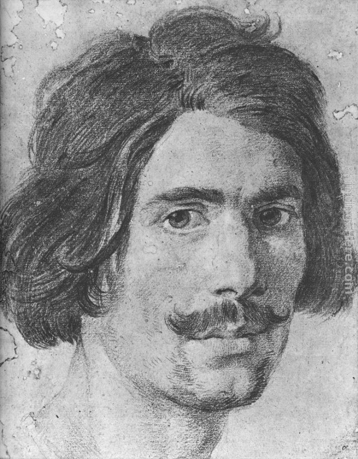 Gian Lorenzo Bernini Portrait of a Man with a Moustache (Supposed Self-Portrait)